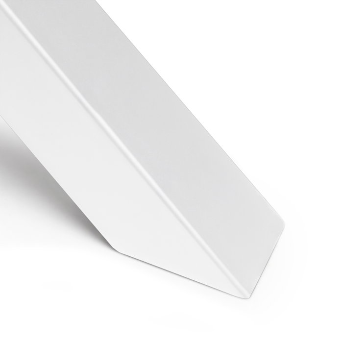 Emuca Jeu de pieds Cross pour table, largeur 695mm, Acier, Peint en blanc