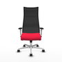 Piqueras y Crespo Albacete Chaise de Bureau Rouge et Noir