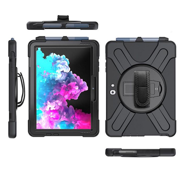 eSTUFF Austin Defender pour Microsoft Surface Go 4/Go 3/Go 2/Go - Noir