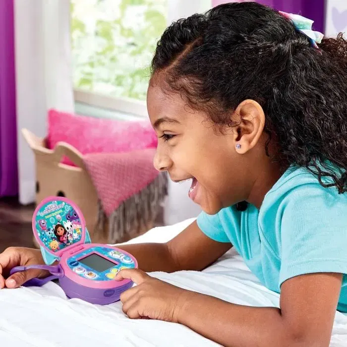 Vtech Magi'Pocket - Console nomade Gabby et la maison magique avec Marine - Jeu éducatif pour enfants 3-7 ans - Découverte des chiffres, lettres, formes