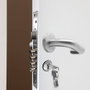 Micel CRE13 Serrure à mortaiser 50/85 mm Acier nickel satiné pour porte bois