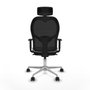 Piqueras y Crespo Chaise de Bureau 1D086N2 Gris clair