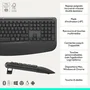 Logitech Signature Comfort Plus MK880 - Ensemble Clavier et Souris Sans fil - Graphite