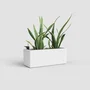ARTEVASI - Jardinière Rimini 20 x 51 x H 20 cm - 17 L - Blanc - Système d'arrosage automatique inclus