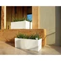 ARTEVASI - Jardinière Rimini 20 x 51 x H 20 cm - 17 L - Blanc - Système d'arrosage automatique inclus