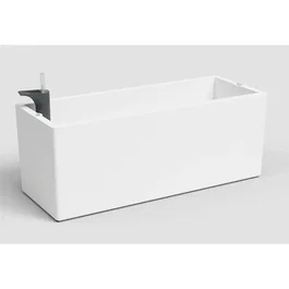 ARTEVASI - Jardinière Rimini 20 x 51 x H 20 cm - 17 L - Blanc - Système d'arrosage automatique inclus