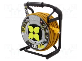 KEL Rallonge réseau H07RN-F 3G2,5mm² 50m Jaune
