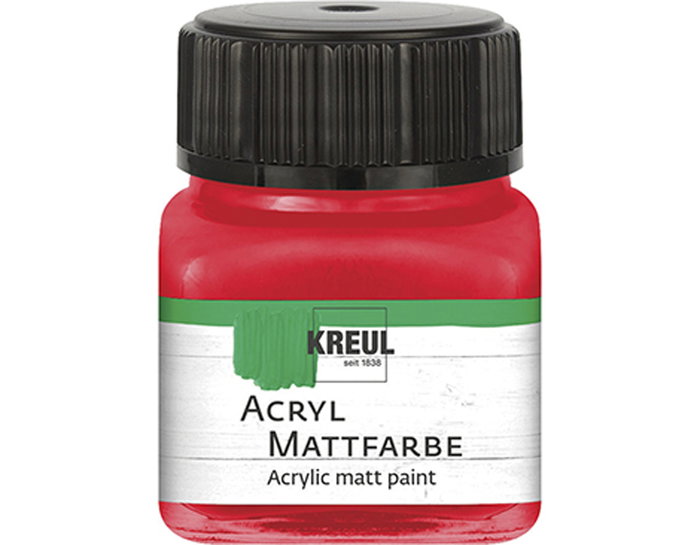 Kreul Peinture acrylique mate rouge 20ml Kreul Peinture acrylique mate rouge 20ml