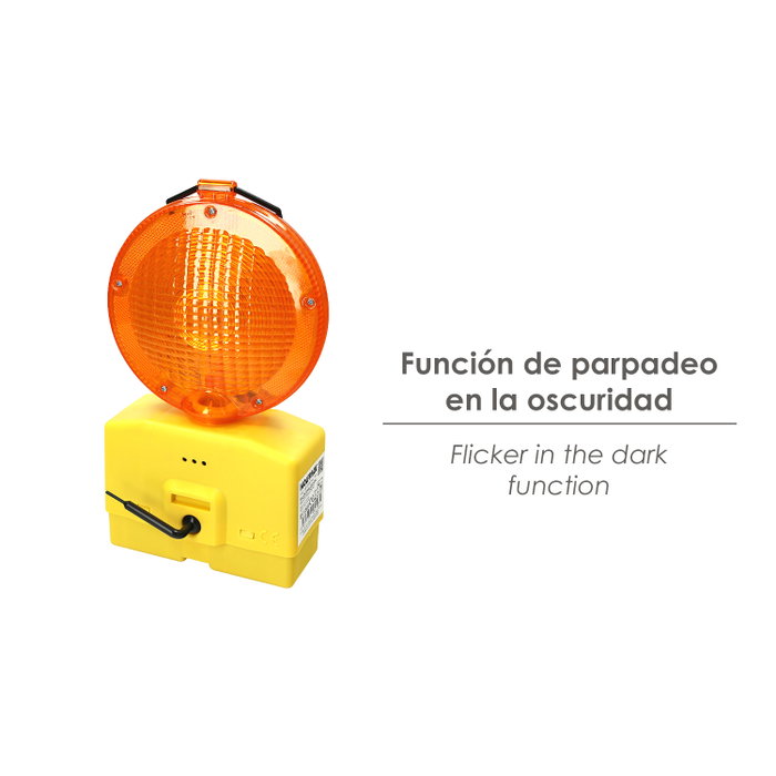 WOLFPACK LINEA PROFESIONAL Balise de signalisation lumineuse ambre sans batterie
