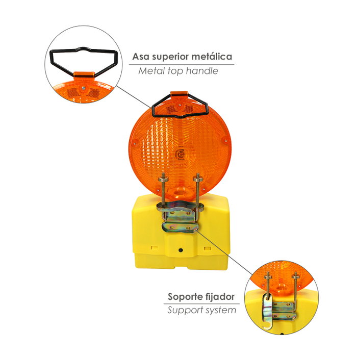WOLFPACK LINEA PROFESIONAL Balise de signalisation lumineuse ambre sans batterie