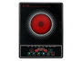 Argon Plaque de cuisson infrarouge 2000W digitale 28 x 6 x 36 cm noir et rouge verre (Set de 6)