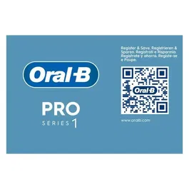 Oral-B Pro Series 1 Brosse à dents électrique bleue - Brossette Sensitive Clean avec capteur de pression pour gencives