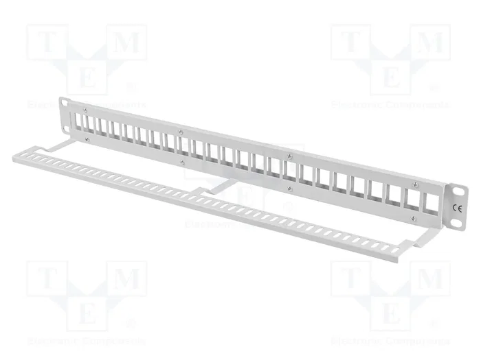 LANBERG Panneau de brassage Keystone 1U 19 pouces blanc