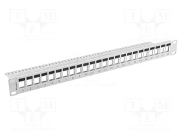 LANBERG Panneau de brassage Keystone 24 ports 19'' blanc