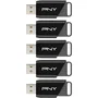 PNY - Pack de 5 clés USB 3.2 Attaché X 64 Go - Jusqu'à 130 Mo/s - Stockage portable haute vitesse