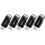 PNY - Pack de 5 clés USB 3.2 Attaché X 64 Go - Jusqu'à 130 Mo/s - Stockage portable haute vitesse