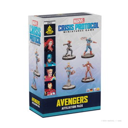 Asmodee Jeu de Société Marvel Crisis Protocol Avengers Affiliation Pack – Miniatures à Assembler et Peindre