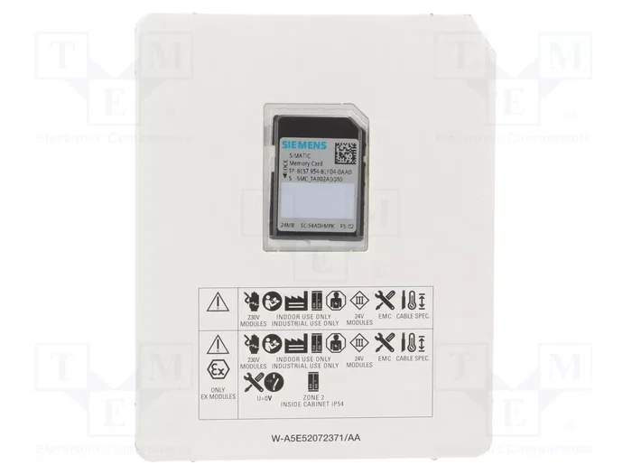 SIEMENS Carte mémoire S7-1200F 24MB SIEMENS Carte mémoire S7-1200F 24MB