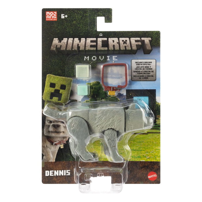 Mattel Minecraft Le Film figurine Dennis le loup 10 cm
