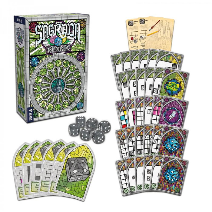 Devir Sagrada: Gloria Extension Jeu de Société, Langue Espagnole, 1-4 Joueurs, 45 Minutes, à Partir de 10 Ans