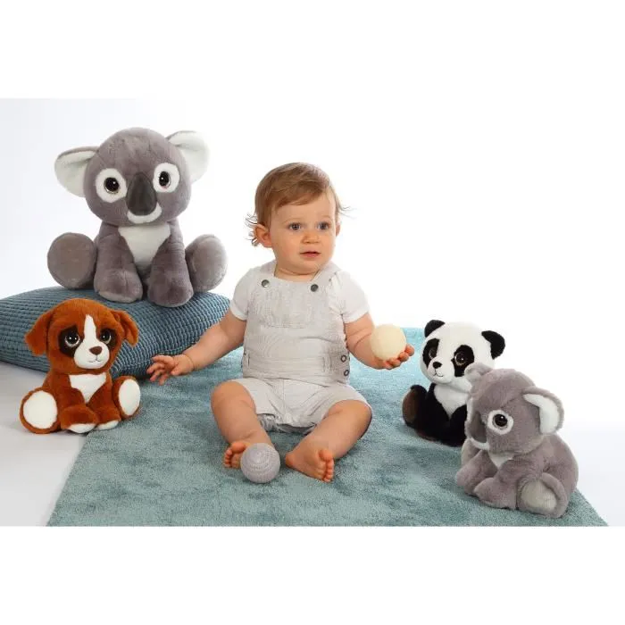 Gipsy Toys - Panda Puppy Eyes Pets Nature - Peluche douce et affectueuse - 22 cm - Animal en peluche aux grands yeux expressifs