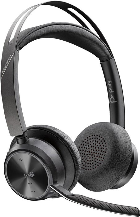 HP Poly Voyager Focus 2 USB-C avec station de charge, Noir HP Poly Voyager Focus 2 USB-C avec station de charge, Noir
