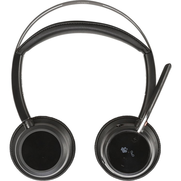 HP Poly Voyager Focus 2 MS avec station de charge et adaptateurs USB-C/A - Noir