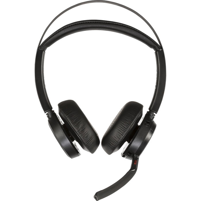 HP Poly Voyager Focus 2 MS avec station de charge et adaptateurs USB-C/A - Noir