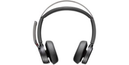HP Poly Voyager Focus 2 MS avec station de charge et adaptateur USB-C/A Noir