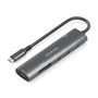 Hub USB Aisens 7 EN 1 Gris 100 W