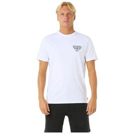 T-shirt à manches courtes homme Rip Curl Desti Animals Tee Blanc