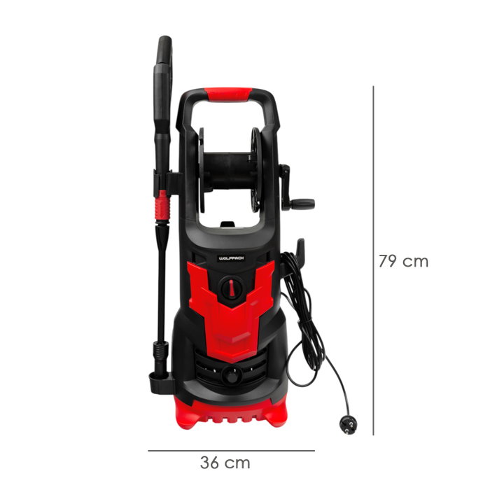 WOLFPACK LINEA PROFESIONAL Hidrolimpiadora Alta Presión 180 Bares 2.400 Watt WOLFPACK LINEA PROFESIONAL Hidrolimpiadora Alta Presión 180 Bares 2.400 Watt