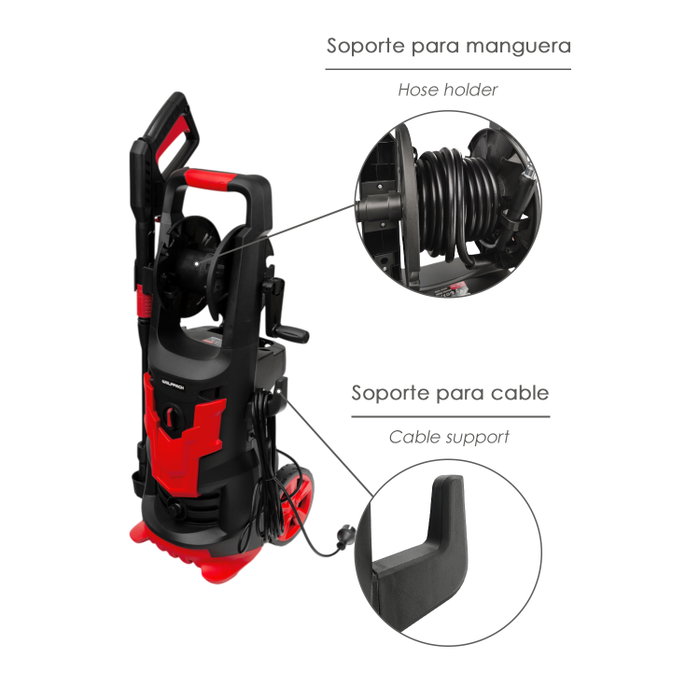 WOLFPACK LINEA PROFESIONAL Hidrolimpiadora Alta Presión 180 Bares 2.400 Watt WOLFPACK LINEA PROFESIONAL Hidrolimpiadora Alta Presión 180 Bares 2.400 Watt