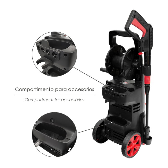 WOLFPACK LINEA PROFESIONAL Hidrolimpiadora Alta Presión 180 Bares 2.400 Watt WOLFPACK LINEA PROFESIONAL Hidrolimpiadora Alta Presión 180 Bares 2.400 Watt