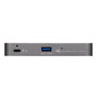 OWC Hub Thunderbolt 4 avec 4 ports USB-C (40 Gb/s), port USB 3.2 Gen 2 Type-A, support double écran 4K ou simple 5K/6K/8K, gris sidéral
