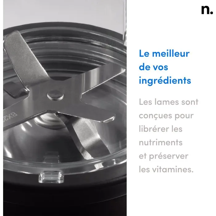 Nutribullet Pro NB907MAB Noir Mélangeur 900W - Tasse sans BPA, Lames inox, Extraction Nutriments