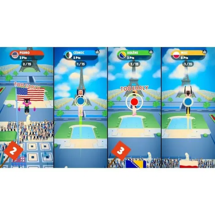 Just For Games - 34 Sports Games World Edition - Jeu vidéo de sport multijoueur avec football, basket, haltérophilie, tir à l'arc, bowling pour Nintendo Switch