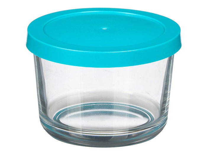 VIVALTO Set de 3 boîtes de conservation rondes Bleu 200ml
