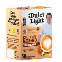 DULCILIGHT Édulcorant Sucre Roux Zero 50 sachets