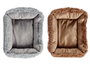 Mascow Cuna pour chien en polyester gris/marron 60x50x17 cm lot assorti (Set de 6)