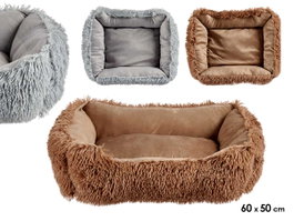 Mascow Cuna pour chien en polyester gris/marron 60x50x17 cm lot assorti (Set de 6)