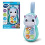 V-Tech Téléphone pour Bébé Hippo-Pop It Bleu avec Boutons Pop-It Silicone Apprentissage Couleurs Nombres 3 Mois et Plus Modèle 80-566822