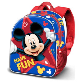 Karactermania Mickey Mochila 3D Elite Stars Bleu, 30x25x10cm