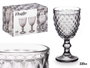 Vivalto Copa Diamante Gris Verre 220 ml 8x15x8 cm (Set de 24)
