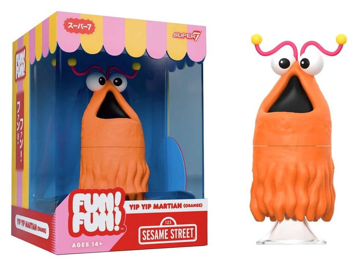 Super7 Figurine Soft Vinyl Fun! Fun! Yip Yip Martian Orange