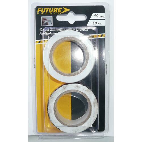 Future Ruban Isolant Blanc 19 mm x 10 m (Lot de 2)