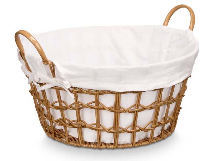 Kipit Corbeille Ronde avec Anses Naturelle 45x25x40cm Tissu et Plastique (Set de 12) Kipit Corbeille Ronde avec Anses Naturelle 45x25x40cm Tissu et Plastique (Set de 12)