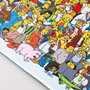 ERIK - Tapis de souris gaming Les Simpsons - Surface textile imperméable 80 x 35 cm, bords renforcés, base caoutchouc anti-dérapant