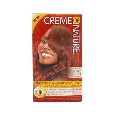 CREME OF NATURE Exotic Shine Color avec huile d'argan du Maroc 764 Bronze Co CREME OF NATURE Exotic Shine Color avec huile d'argan du Maroc 764 Bronze Co
