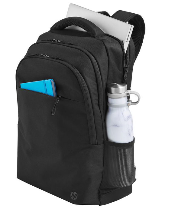 HP Sac à dos HP Professional pour ordinateur portable 17,3 pouces - Réutilisé, avec protection RFID et poche tracker Bluetooth - Confortable et sécurisé